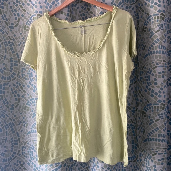 3 For 15🎈GAP Ruffled Neck T Shirt XL - Picture 1 of 4